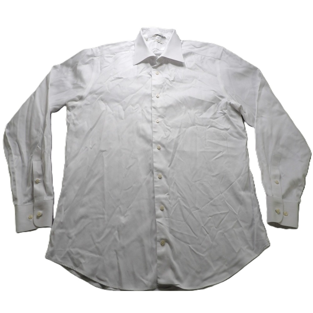 Suitsupply Dress Shirt Men 16 41 Slim Traveller White Long Sleeve LS Pima Cotton